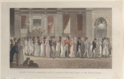 Quae Genus, Kargaşalı Bir Dans Partisi ile 1 Kasım 1821