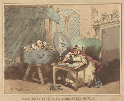 Diriliş veya Korkmuş Hemşire by Thomas Rowlandson