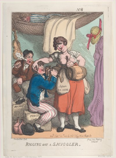 Bir Kaçakçıyı Arındırmak, 25 Eylül 1810., 25 Eylül 1810. by Thomas Rowlandson