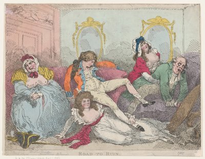 Harabe Yolu, 1785., 1785. by Thomas Rowlandson