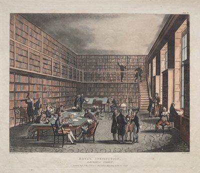 Kraliyet Kurumu, Albemarle Caddesi by Thomas Rowlandson