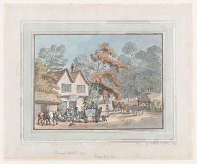 Kırsal Dur, 1787., 1787. by Thomas Rowlandson