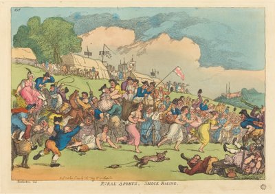 Kırsal Sporlar. önlük yarışı by Thomas Rowlandson
