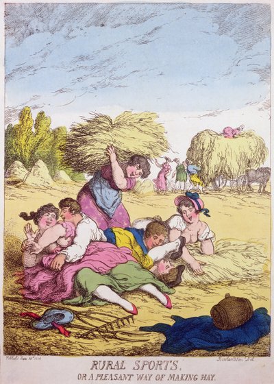 Kırsal Sporlar veya Saman Yapmanın Keyifli Bir Yolu by Thomas Rowlandson