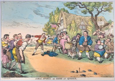 Kırsal Sporlar veya Quoits'te Oyun, 30 Ekim 1811., 30 Ekim 1811. by Thomas Rowlandson