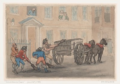 Çöpçü Arabası, 1788., 1788. by Thomas Rowlandson