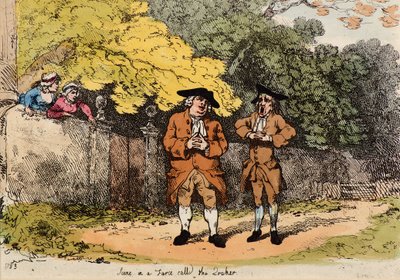 Quaker adlı bir Farce sahnesi by Thomas Rowlandson