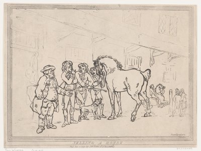 At Satmak, 1 Aralık 1791., 1 Aralık 1791. by Thomas Rowlandson