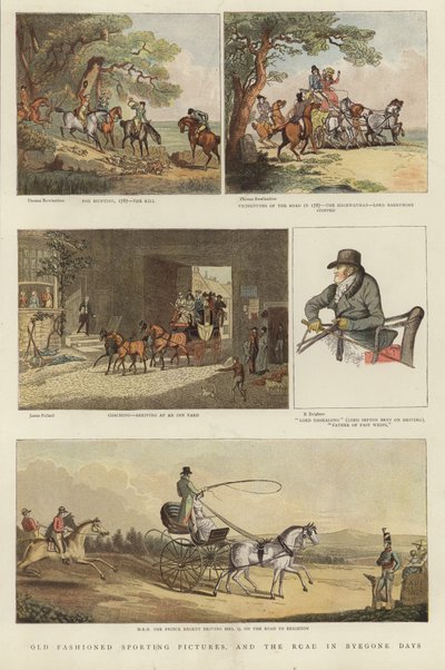 Binicilik illüstrasyonları dizisi by Thomas Rowlandson