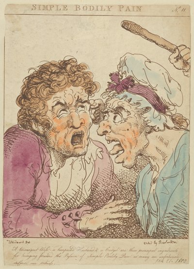 Basit Bedensel Ağrı, 1800., 1800. by Thomas Rowlandson