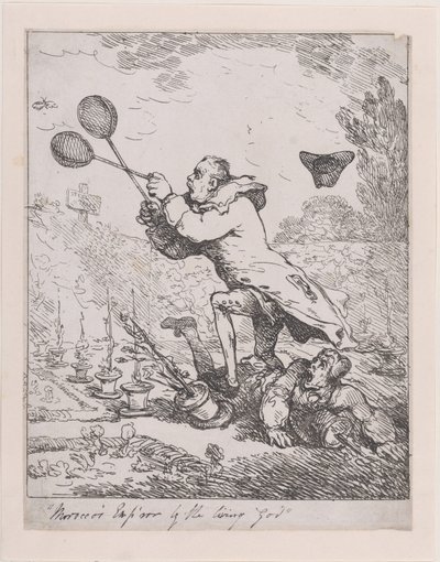 Sir Joseph Banks ve Fas İmparatoru, 1788., 1788. by Thomas Rowlandson