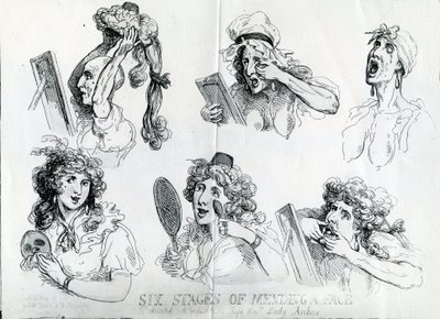 Bir Yüzü Onarmanın Altı Aşaması by Thomas Rowlandson