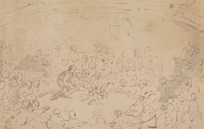 Cockpit, Nottingham'da çizildi by Thomas Rowlandson