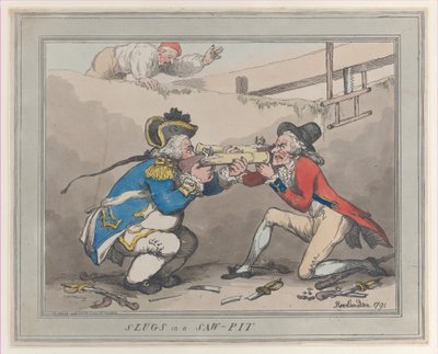 Testere Çukurunda Salyangozlar, 28 Ekim 1791., 28 Ekim 1791. by Thomas Rowlandson