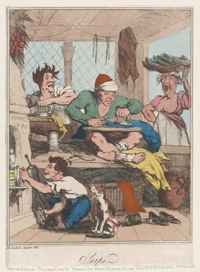 Snips, 1815., 1815. by Thomas Rowlandson