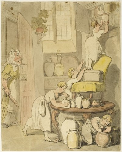Korumaları Çalmak by Thomas Rowlandson