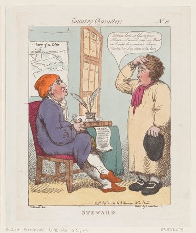 Steward, 10 Eylül 1799., 10 Eylül 1799. by Thomas Rowlandson