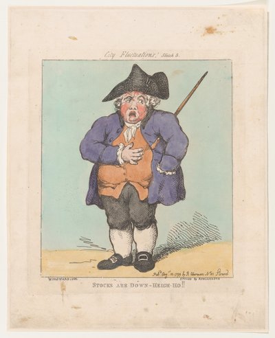 Hisse Senedi Düştü- Heigh-Ho!!, 10 Ağustos 1799., 10 Ağustos 1799. by Thomas Rowlandson