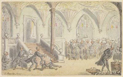 Dr. Sözdizimi için Çalışma Kolejde Eğlendi by Thomas Rowlandson