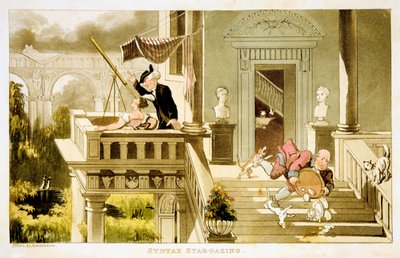 Sözdizimi Yıldızlara bakan, c1815 by Thomas Rowlandson