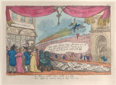 Üçüncü Cildin Kuyruk Parçası: Taze Malzeme Getiren Karikatürün Dehası, 1808-21., 1808-21. by Thomas Rowlandson