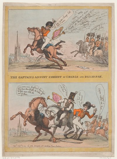 Kaptanlar Hesabı Cari Tahsilat ve Tahliye, 3 Şubat 1807., 3 Şubat 1807. by Thomas Rowlandson