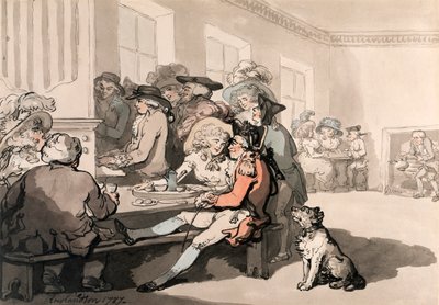 "Çikolata Evi", 1787. by Thomas Rowlandson