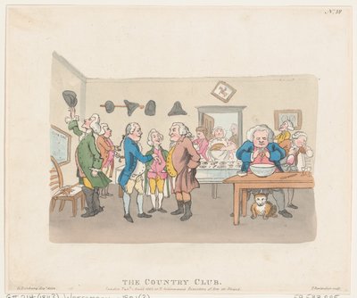 The Country Club, 7 Nisan 1803., 7 Nisan 1803. by Thomas Rowlandson