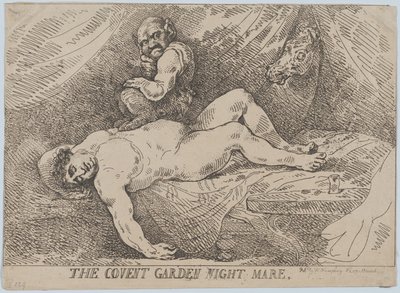 Covent Garden Night Mare, 20 Nisan 1784., 20 Nisan 1784. by Thomas Rowlandson