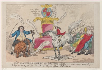 Hanover Atı ve İngiliz Aslanı, 31 Mart 1784., 31 Mart 1784. by Thomas Rowlandson