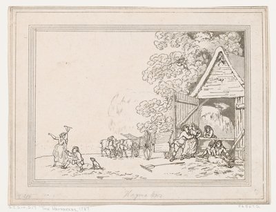 Haymakerlar, 1787., 1787. by Thomas Rowlandson