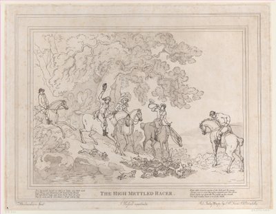 The Life of a Racehorse or The High-Mettled Racer, 20 Temmuz 1789., 20 Temmuz 1789 by Thomas Rowlandson