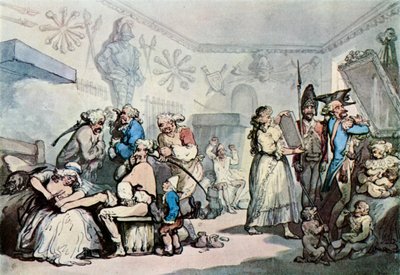 Bir Fransız Kışlasının İçi, 1787, 1929 by Thomas Rowlandson