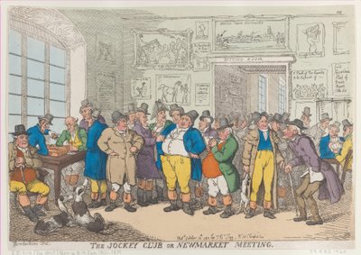 Jokey Kulübü veya Newmarket Toplantısı, 10 Ekim 1811., 10 Ekim 1811. by Thomas Rowlandson