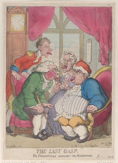 Son Nefesi veya Mantar Sanılan Mantar, 1 Eylül 1813., 1 Eylül 1813. by Thomas Rowlandson