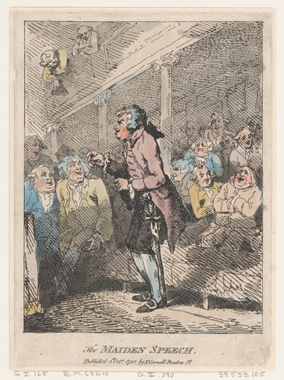 Kızlık Konuşması, 5 Ekim 1785., 5 Ekim 1785. by Thomas Rowlandson