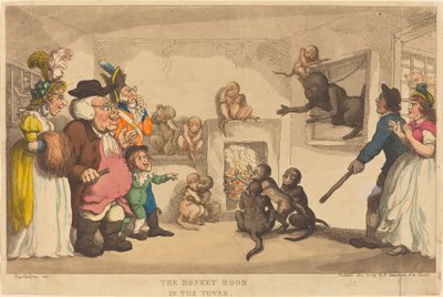 Kuledeki Maymun Odası by Thomas Rowlandson