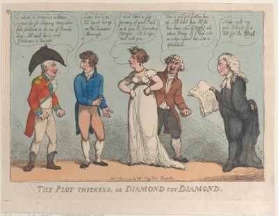 Arsa Kalınlaşıyor veya Elmas Kesim Elmas, 16 Temmuz 1809., 16 Temmuz 1809. by Thomas Rowlandson