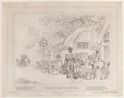 The Life of a Racehorse, or The High-Mettled Racer, 20 Temmuz..., 20 Temmuz 1789 by Thomas Rowlandson