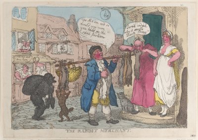 Tavşan Tüccarı, 1810., 1810. by Thomas Rowlandson
