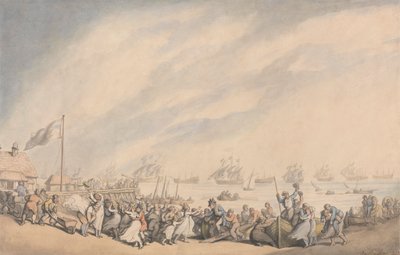 Filonun 1797'de Great Yarmouth'a Dönüşü by Thomas Rowlandson