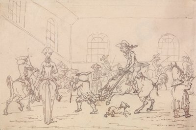 Binicilik Okulu by Thomas Rowlandson