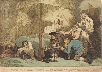 Üzücü Keşif veya Zarafetsiz Çırak by Thomas Rowlandson