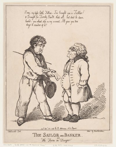Denizci ve Bankacı veya Tehlikedeki Firma, 28 Ekim 1799., 28 Ekim 1799. by Thomas Rowlandson