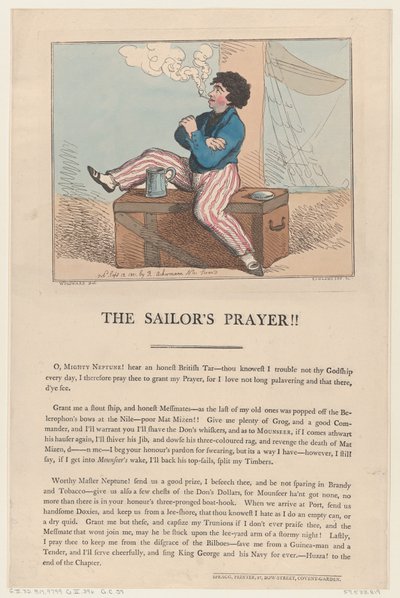 Denizcinin Duası!!, 12 Eylül 1801., 12 Eylül 1801. by Thomas Rowlandson