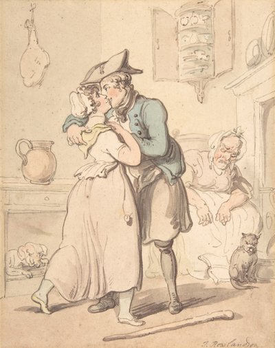 Denizcinin Aktif Hizmetten Dönüşü, 1780-1827. by Thomas Rowlandson