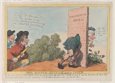İskoç Devekuşu Arayan Örtü, 8 Temmuz 1805., 8 Temmuz 1805. by Thomas Rowlandson