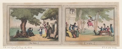 The Tinker and Swinging, 15 Ağustos 1800., 15 Ağustos 1800. by Thomas Rowlandson