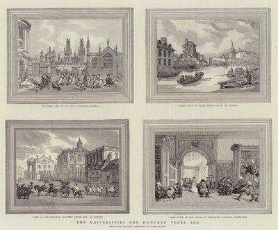 Yüz Yıl Önce Üniversiteler by Thomas Rowlandson