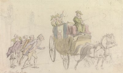 Wakefield Vekili: Bir Asilzade Seyirci by Thomas Rowlandson
